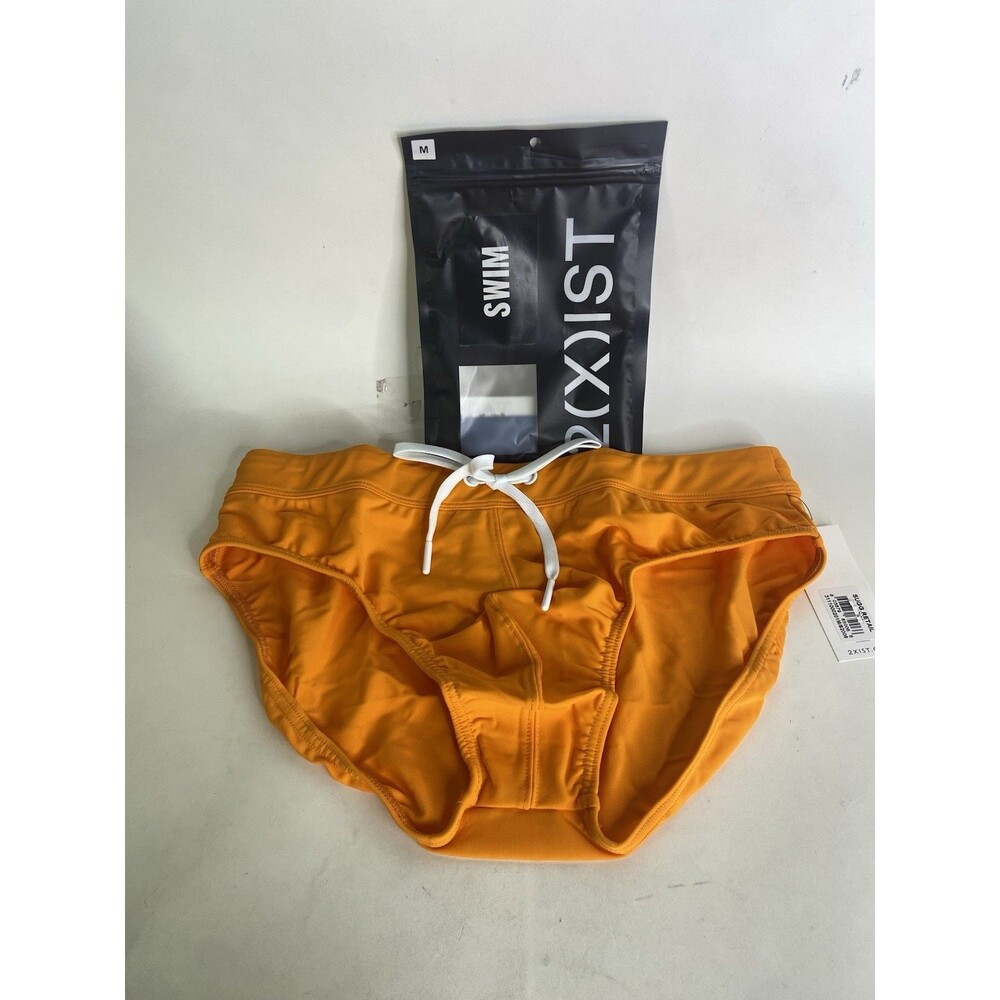 2XIST Essentials Rio Swim Brief Swimwear Bottoms Sun Orange Mens Size M